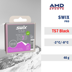 Парафин SWIX TS7 Black, -2°C/-8°C, 40g