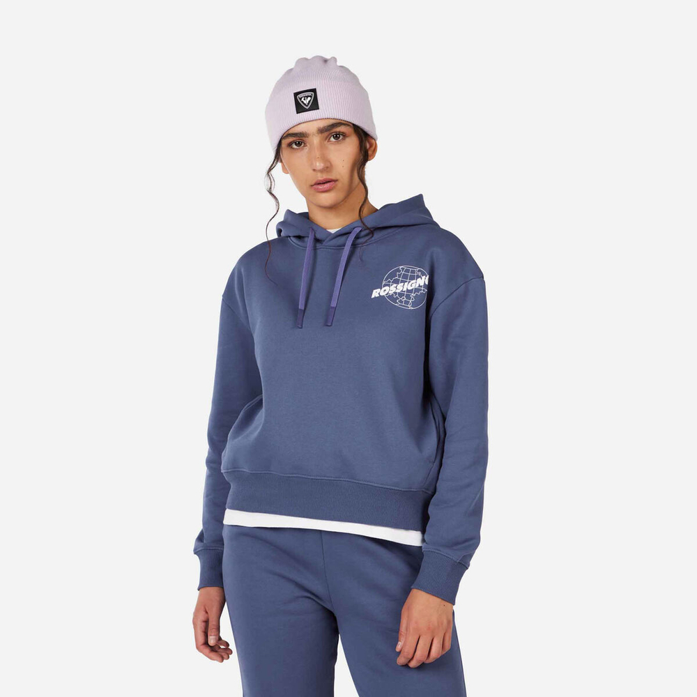 Толстовка Rossignol W WATERFALL H RELAX SWEATSHIRT A02 BLUE