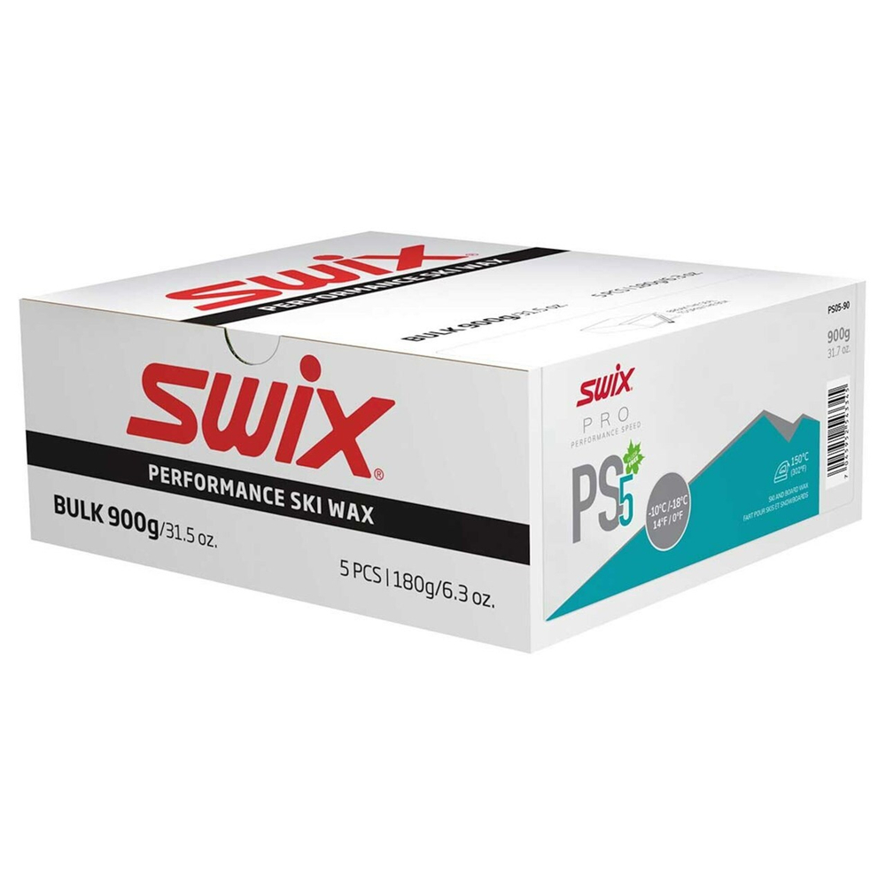 Парафин SWIX PS5 Turquoise -10°C/-18°C, 900g