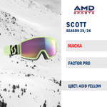 Горнолыжная маска SCOTT FACTOR PRO ACID YELLOW
