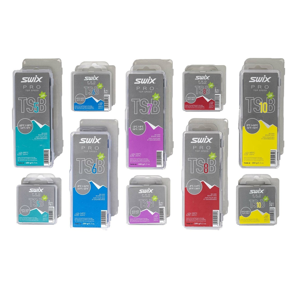 Парафин SWIX TS7 Black, -2°C/-8°C, 40g