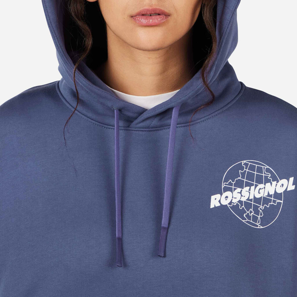 Толстовка Rossignol W WATERFALL H RELAX SWEATSHIRT A02 BLUE