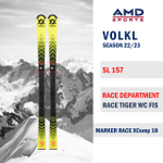 Горные лыжи VOLKL Race Tiger SL 157 WC FIS RD (22/23) + Xcomp 18