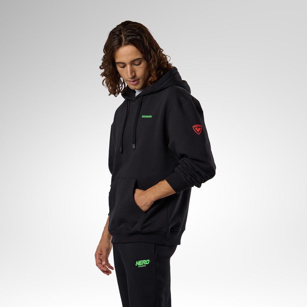 Толстовка Rossignol HERO HOODIE 200 BLACK