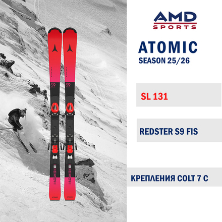 Горные лыжи ATOMIC REDSTER S9 FIS J-RP 131 (25/26) + COLT 7 С