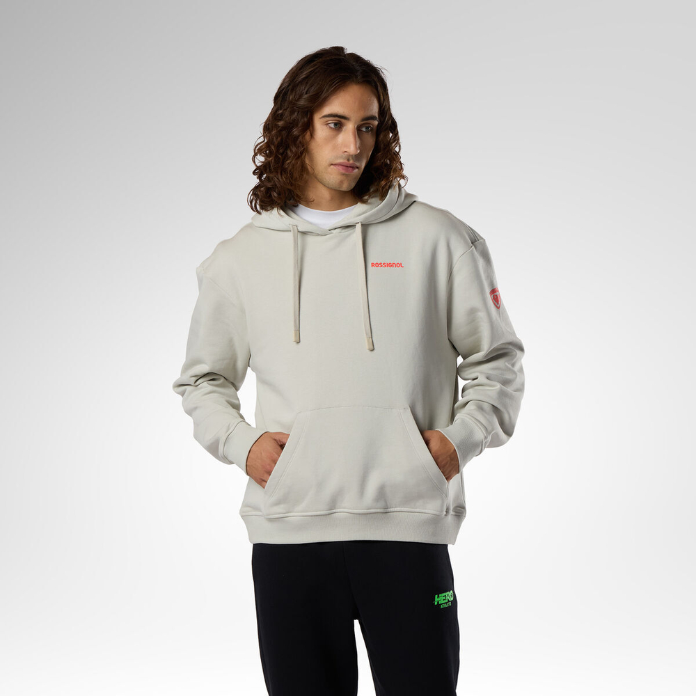 Толстовка Rossignol HERO HOODIE 225 LIGHT GREY