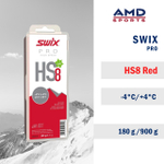 Парафин SWIX HS8 Red -4°C/+4°C, 180g